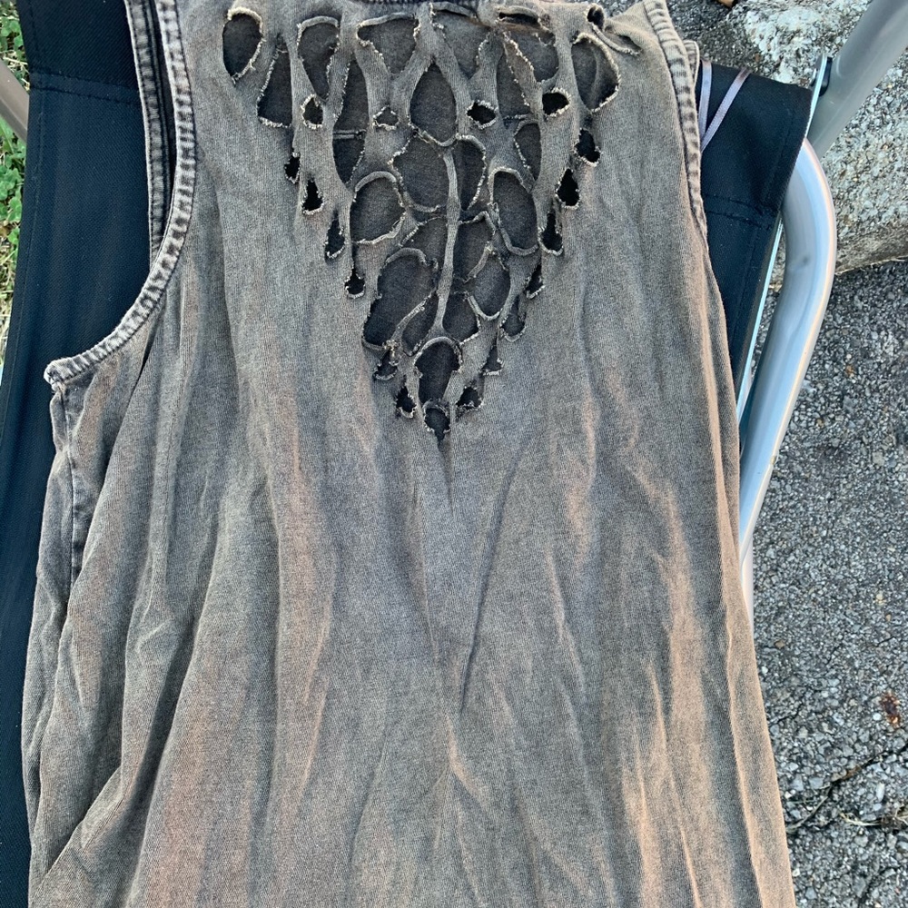 Distressed summer top